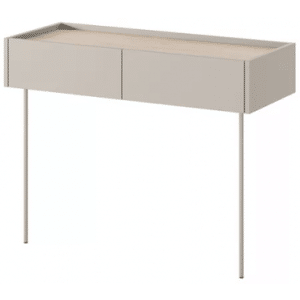 DESIN Konsolbord med 2 skuffer i MDF og metal B100 cm - Cashmere/Eg