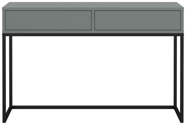 TENZO Lipp konsolbord, m. 2 skuffer - tågegrøn spånplade og metal (76x36)
