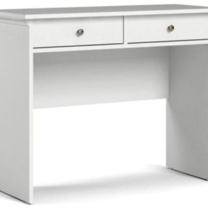 Frisenborg 100 cm bredt hvidt konsolbord med 2 skuffer.