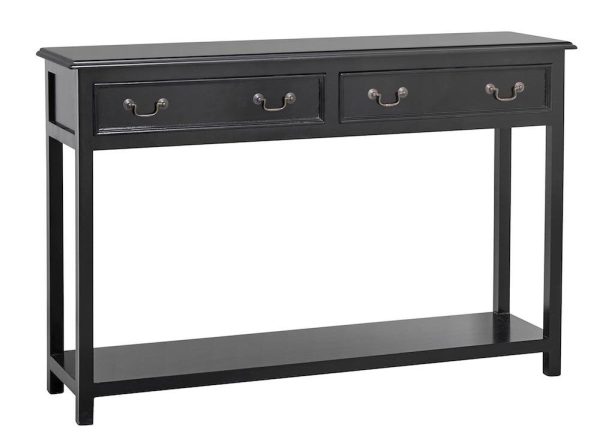 Konsolbord m/ skuffer - 122x33 cm.