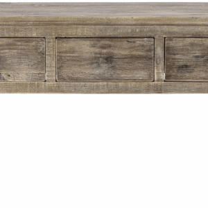 Konsolbord Creative Collection Camden håndlavet genanvendt træ natur 147x40x63 cm med 3 skuffer