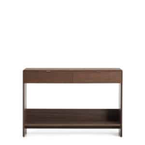 KAVE HOME Norlen skænk med 2 skuffer og hylde i valnøddefiner FSC Mix Credit 120 x 81 cm